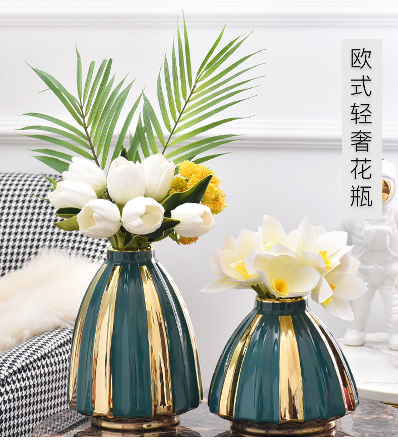 Ceramic vases, sitting room of TV ark, wine porch desktop flower arranging household furnish furnishing articles