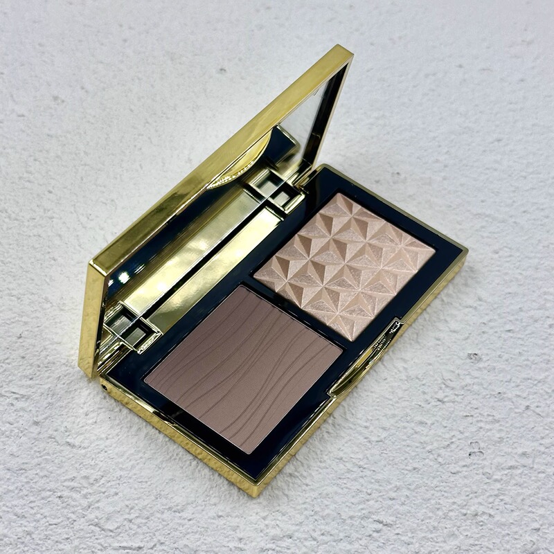 Free Shipping! Mei Ke Mac Small Gold Box Highlighter and Contouring Dual-Color Palette Ginger Highlighter + Omega Eyeshadow Free Shipping! Mei Ke Mac Small Gold Box Highlighter and Contouring Dual-Color Palette Ginger Highlighter + Omega Eyeshadow