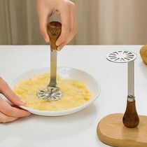 Japanese mashed potato press masher household baby food supplement stainless steel egg crusher artifact
