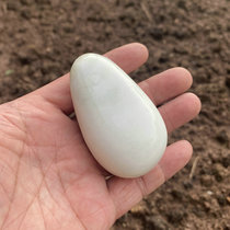 Shaanxi Xian Terracotta Warriors and Horses same style living jade blue field jade raw stone hand piece mens hand toy piece natural jade with certificate