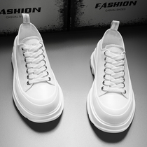 Summer white canvas shoes male breathable trend pine shoes Han edition of old daddy shoes male thick sole casual plate shoes