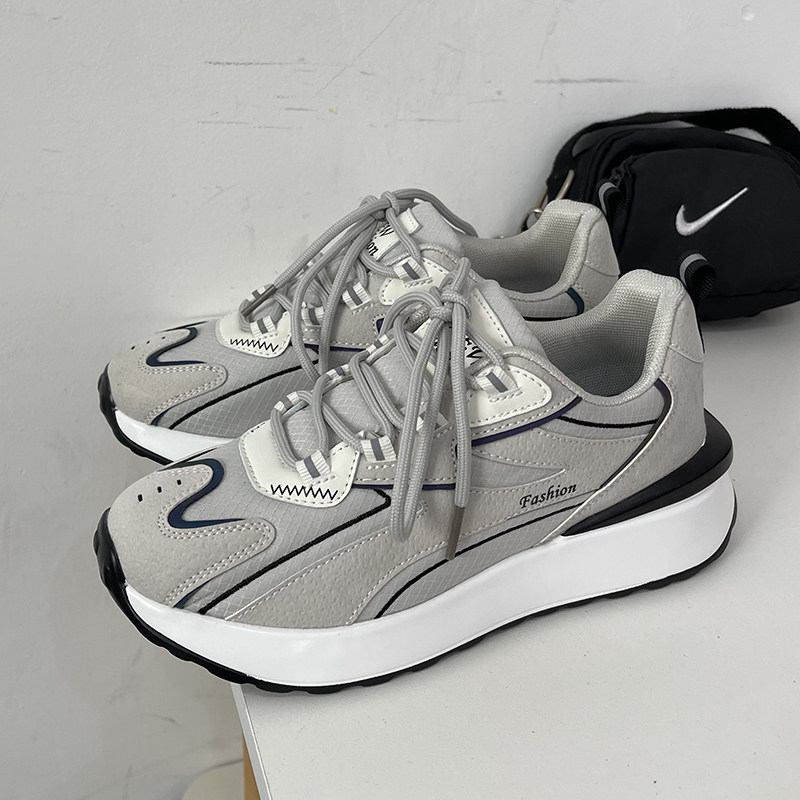 Sports old daddy shoes ins Chaumen shoes 2022 Summer new thick bottom 100 hitch running shoes Huafagan Shoe Men 