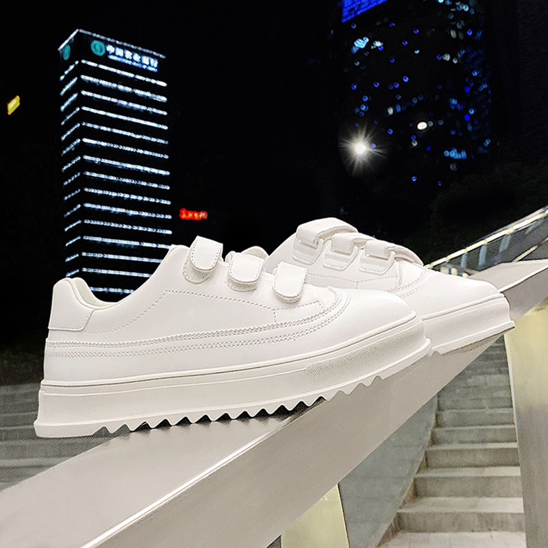 Small White Shoes Men's Summer Breathable New Magic Collage Couple's Casual Shoes Subtidal Plate Shoes Man Design Sensation 
