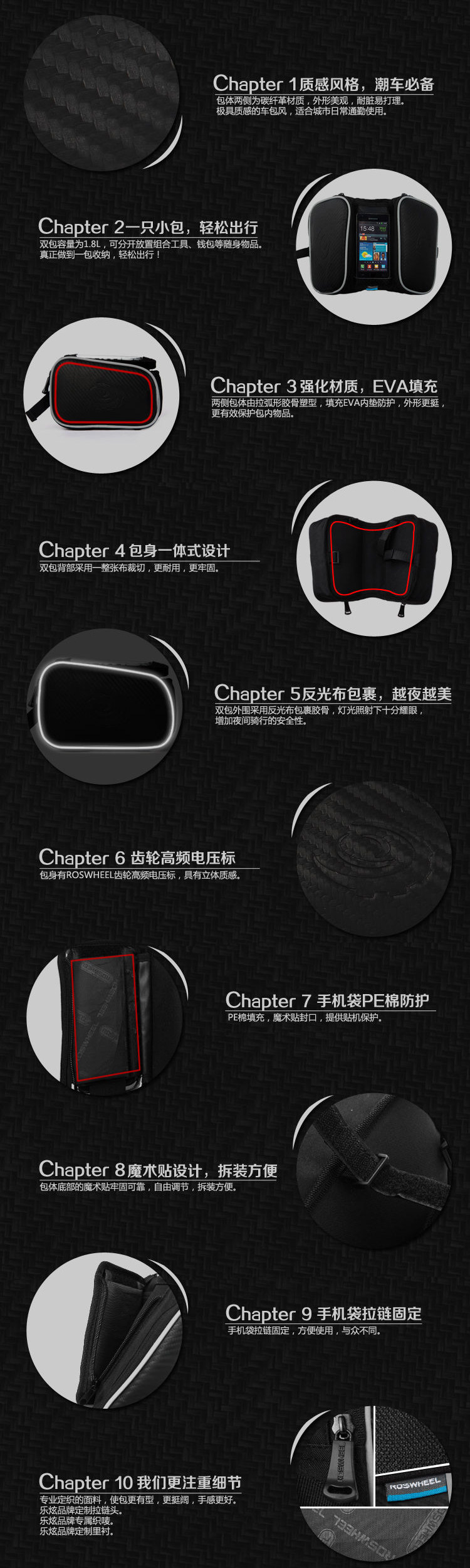 Sacoche pour vélo ROSWHEEL - Ref 2213275 Image 28