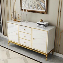 Light luxury marble sideboard modern minimalist home porch cabinet Nordic dining room living room multifunctional lockers