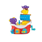 澳贝儿童拼装玩具神奇手指探险海盗航 船多功能1-3岁宝宝益智积木