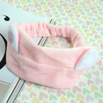  Cute cat ears Super soft cleansing hair band Face washing beauty bath makeup hair band sports face washing hair band