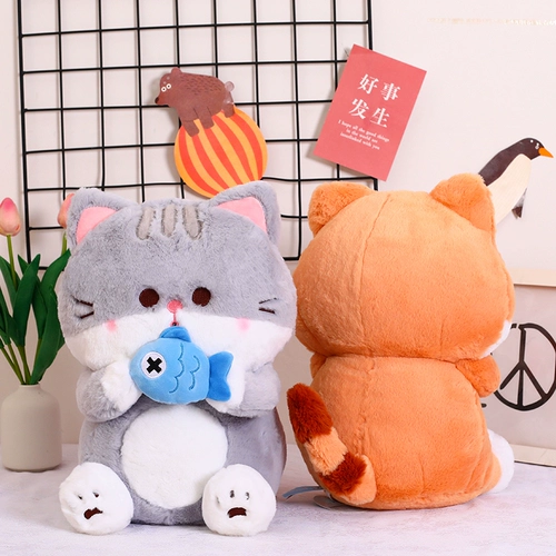 Милая плюшевая игрушка, подушка для сна, тряпичная кукла, кот, котенок, подарок на день рождения