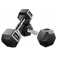 Women's and children's fixed hexagonal rubberized arm muscle training dumbbells