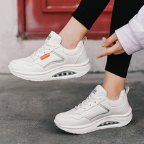 Leather autumn and winter drag shoes thick soles new sports running shoes square dance shoes soft bottom ghost step dance shoes