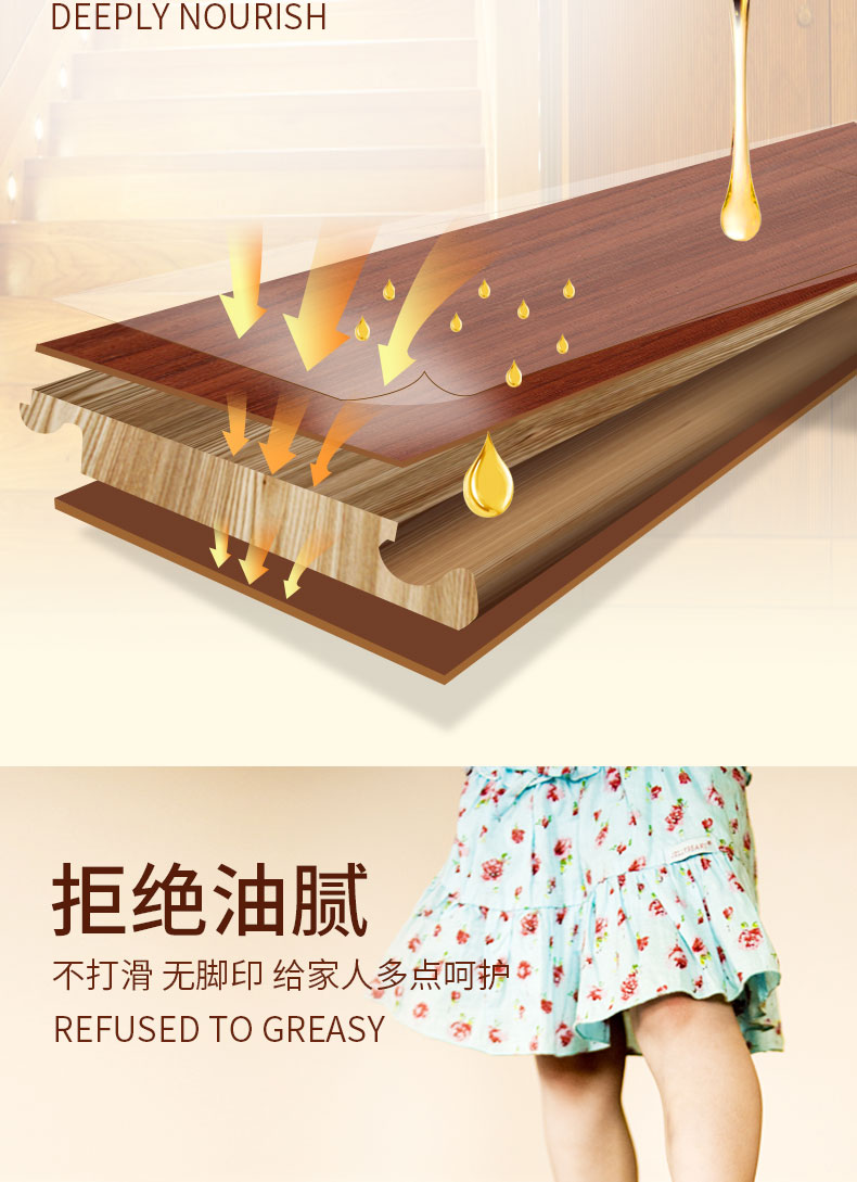 Hoa Kỳ HOWARD sàn gỗ sáp chống trượt gỗ rắn đồ gỗ composite đồ nội thất tinh dầu bảo dưỡng đại lý sáp dầu hộ gia đình - Phụ kiện chăm sóc mắt bình xịt làm sạch nội thất ô tô