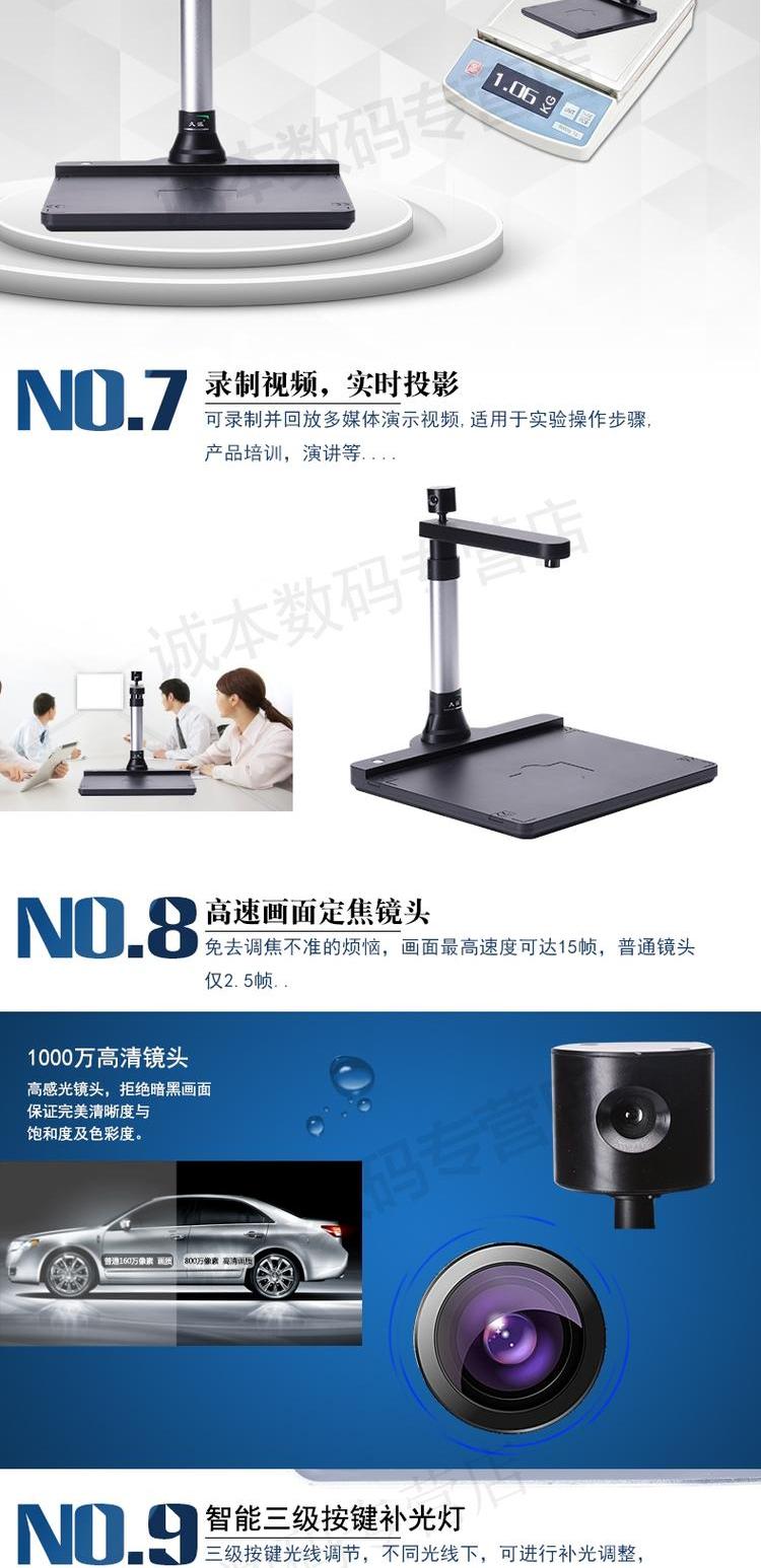Jipai Gao Paiyi WL1000 Máy quét tốc độ cao di động độ phân giải cao 10 triệu pixel Máy ảnh kép A3A4 - Máy quét