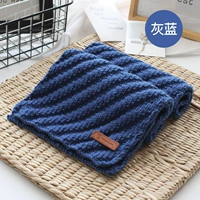 Серый -беглый шарф дозировка+кожаная этикетка инструмента