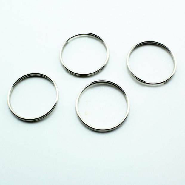Keyring Ring Wholesale Key Buckle Keychain Nickel-plated 1 2X25mm Aperture Cirque