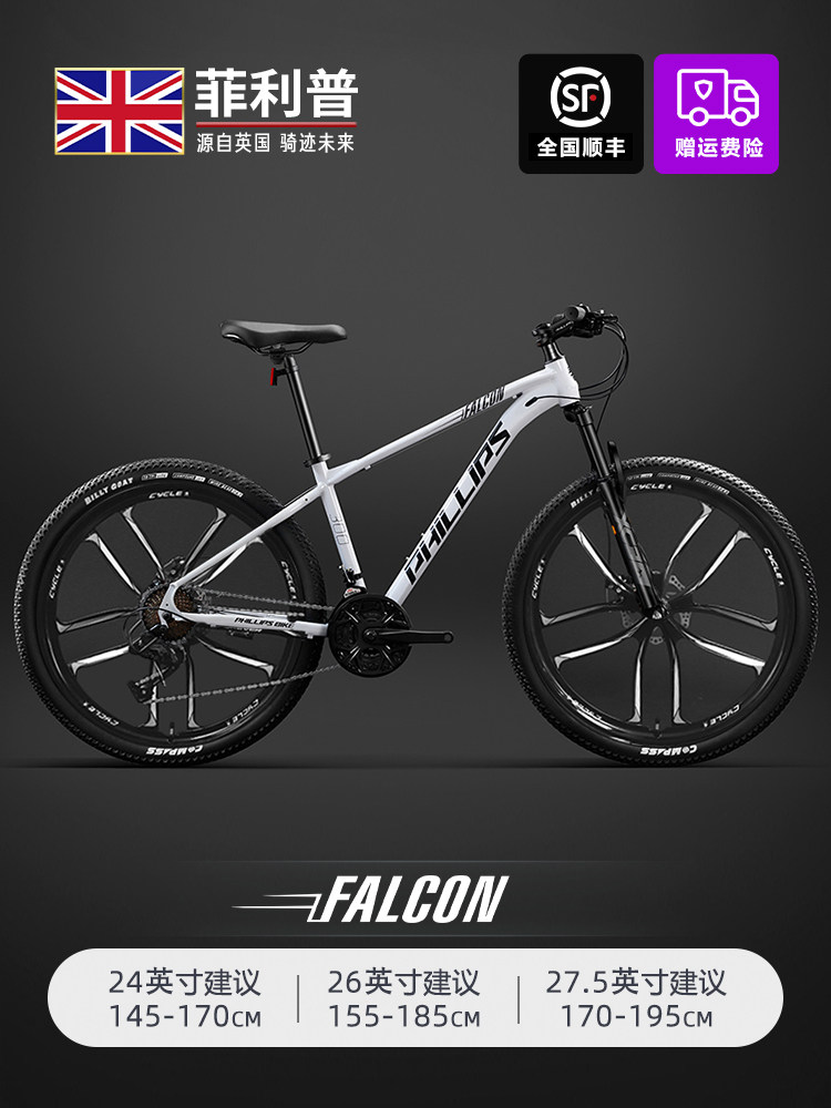 Philip 27 Speed Shock Absorbed Mountain Bike Adult Male Female 26 inch Off road Mountain Bike