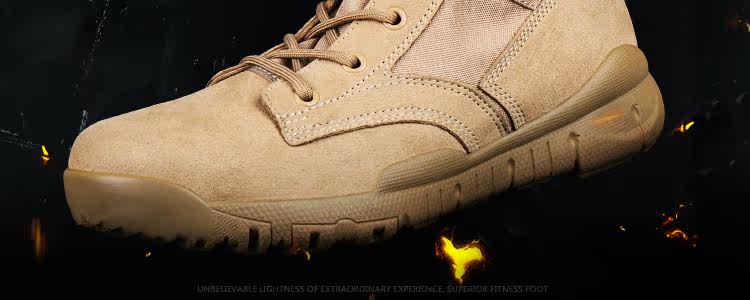 Boots militaires pour homme - respirant - Ref 1399352 Image 24