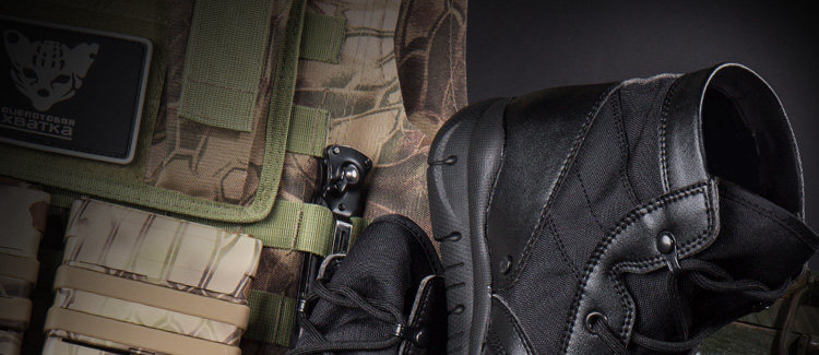 Bottes militaires pour homme - porter - Ref 1402080 Image 43