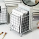 Ins Wrought Art Storage Basket Office Door Storage Box Desktop Large Capacity Cosmetics Debris Mask Storage Rack