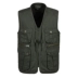 Áo vest nam trung niên mùa xuân và mùa thu mẫu cotton nhiều túi vest ngoài trời câu cá phóng viên chụp ảnh áo vest cổ chữ V áo chi lê Áo vest cotton