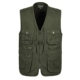 Áo vest nam trung niên mùa xuân và mùa thu mẫu cotton nhiều túi vest ngoài trời câu cá phóng viên chụp ảnh áo vest cổ chữ V áo chi lê