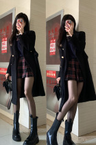 Salt Qingmei JK high waist dress slim red grigesister school for the Fengjk uniform suit 55CM