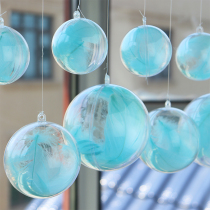 Summer decoration scene arrangement ceiling hanging decoration shop counter jewelery shop window atmosphere air hanging ornament hanging ball