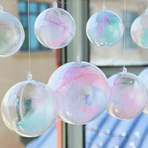 Jewelry Store Ceiling Atmosphere Decoration Mesh Red Shop Window Scene Placement Pendant Ball Ceiling Pendant Creative Pendant