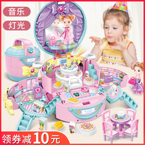 Childrens house Princess kitchen Villa Castle rice cooker toy girl Childrens Birthday gift 4-5-6-9 years old 7