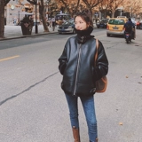 Демисезонная бархатная куртка, в корейском стиле, увеличенная толщина, большой размер