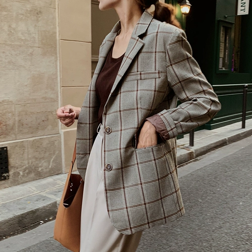 Небольшой осенний пиджак классического кроя для отдыха, подходит для подростков