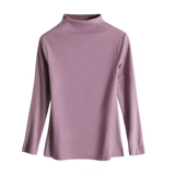 Удерживающее тепло флисовое двусторонное бархатное термобелье, приятный телу лонгслив, увеличенная толщина, высокий воротник