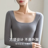 Удерживающее тепло демисезонное бархатное нижнее белье, утепленное термобелье, штаны, квадратный вырез