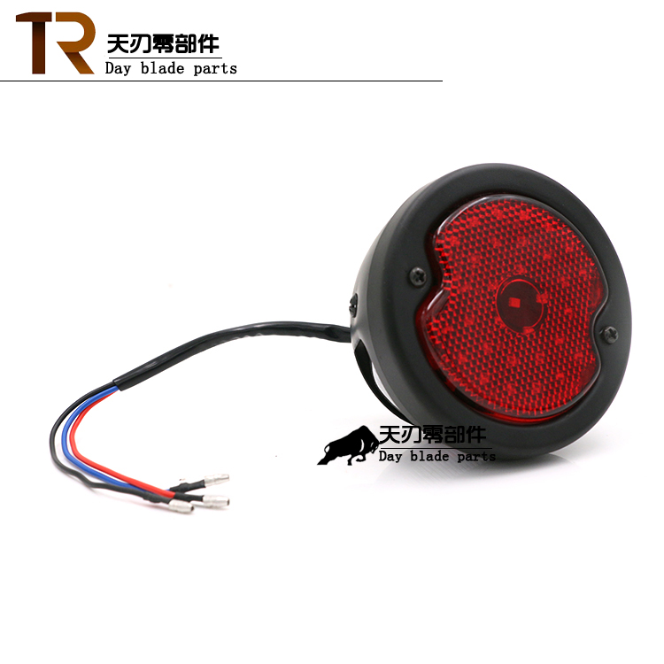 Xe máy retro sửa đổi đèn hậu LED lắp ráp CG GN Harley Universal 12V đèn phanh đỗ xe đèn hậu - Đèn xe máy đèn nháy xe máy