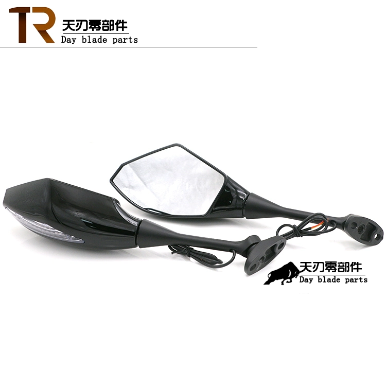 Gương chiếu hậu sửa đổi xe máy Honda CBR1000 Kawasaki Ninja vạn năng đèn hậu gương chiếu hậu với đèn định hướng gương hậu xe máy