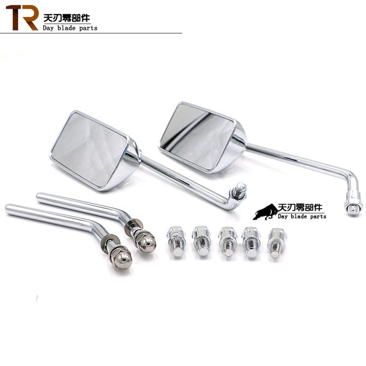 Gương chiếu hậu xe máy Retro sửa đổi gương chiếu hậu xe máy Gương chiếu hậu sửa đổi phổ biến 10 mm8mm chất lượng cao gương kiểu xe máy