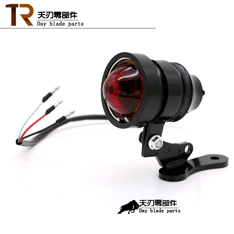 Đèn hậu xe máy retro Đèn hậu LED CG CG gắn đèn hậu King Harley kim loại đèn hậu phanh đèn hậu - Đèn xe máy den l4x
