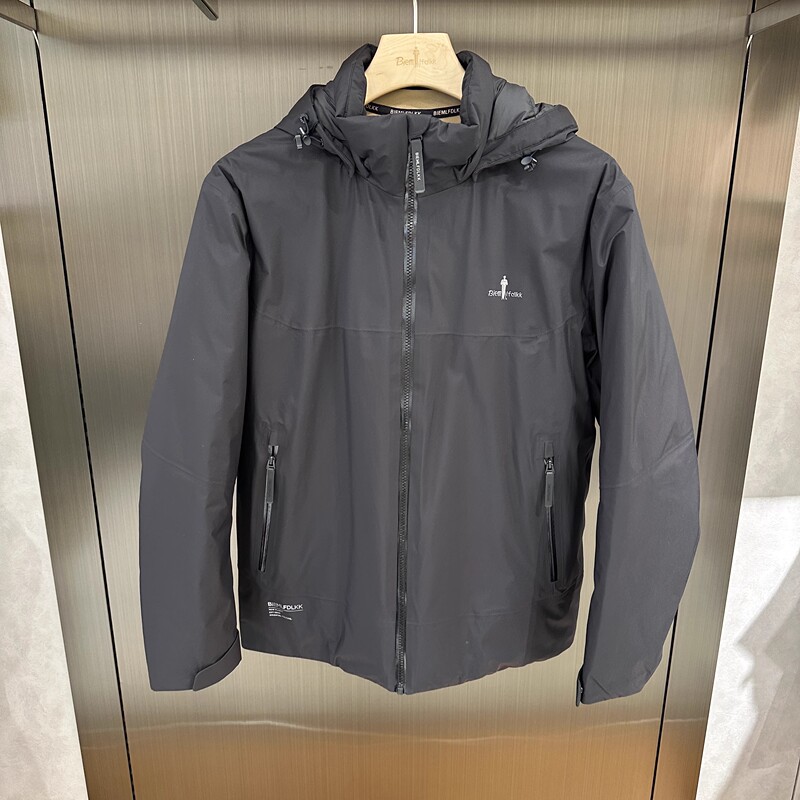 【French Imported Down】Biyinlefen Men's Winter Windproof and Warm Detachable Hood down Jacket from the Official Store 【French Imported Down】Biyinlefen Men's Winter Windproof and Warm Detachable Hood down Jacket from the Official Store