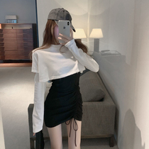 Age-reducing small man set 2021 new female Port wind stacking temperament is high net red fried street two-piece spring