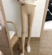 2018 mới Hàn Quốc mềm mại đan quần legging nữ sinh viên màu xám Quần mỏng mặc quần thun chân quần quần jean nữ cao cấp