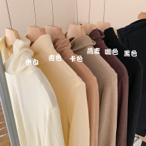 Black high collar base shirt female interior spring and autumn 2021 spring new autumn winter long sleeve fashion foreign coat women