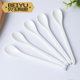 Beiyu pure white children's eating small spoon cute long handle ceramic coffee spoon European coffee spoon seasoning mixing spoon