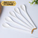 Beiyu pure white children's eating small spoon cute long handle ceramic coffee spoon European coffee spoon seasoning mixing spoon