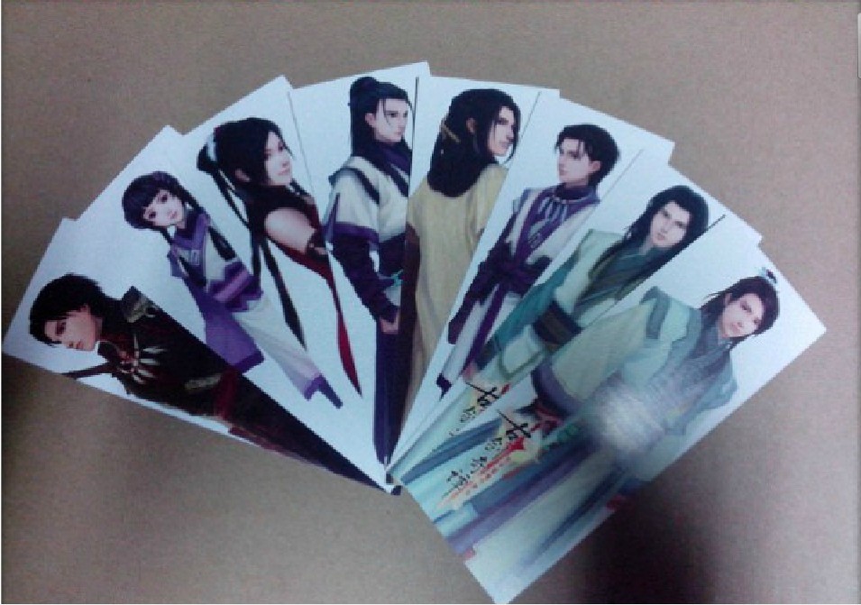 Official Ancient Sword Qi Tan Anniversary Edition Bookmarks 8 character bookmarks in the Ancient Sword Qi Tan Anniversary Edition