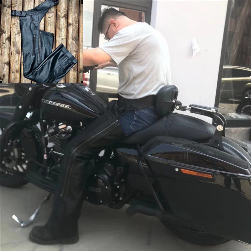 Spot Hale Indian Gold Wing Locomotive Riding Leather Pants Windproof Open Gear Pants Leather Pants Underpants Cruising Suit Pants