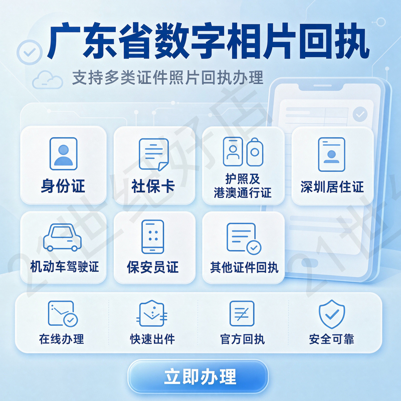 Guangdong Id Photo Receipt, Shenzhen, Guangzhou, Foshan Digital Receipt, Photo Collection Image, Social Security and Medical Insurance Receipt