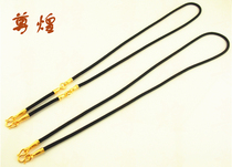 Revered Thai Buddhist accessories Import 18k GOLD COTTON ROPE NECKLACE ONE HANG THREE HANG CHAIN HOUSING M BUCKLE NEW