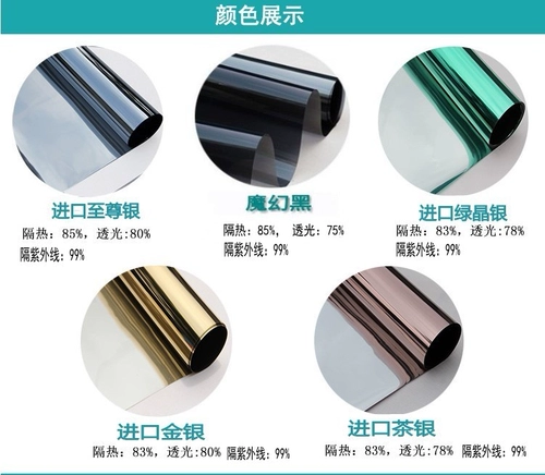 Светоотражающая стеклянная оконная наклейка, зеркальный эффект, защита от солнца