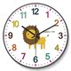 Nordic đồng hồ treo tường động vật childrens phim hoạt hình im lặng thực hiện đồng hồ phòng khách thế hệ đơn giản đồng hồ sáng tạo đồng hồ nhà đồng hồ treo tường.