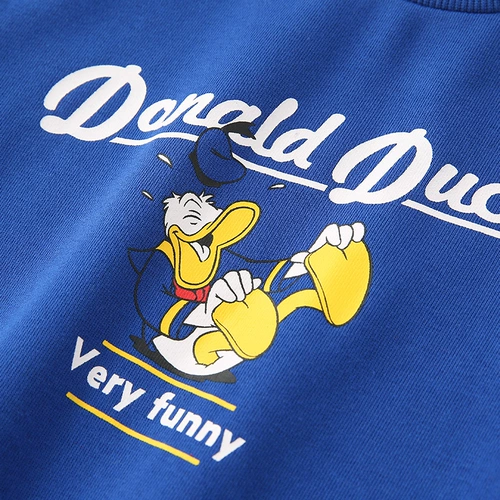 Дисней, весенняя летняя одежда, модный комплект, детская толстовка, в западном стиле