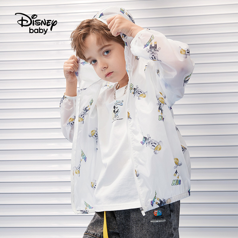 Disney baby 迪士尼 2022年夏季新款 男童防晒皮肤衣 天猫优惠券折后￥59.9包邮（￥99.9-40）100~160码4色可选